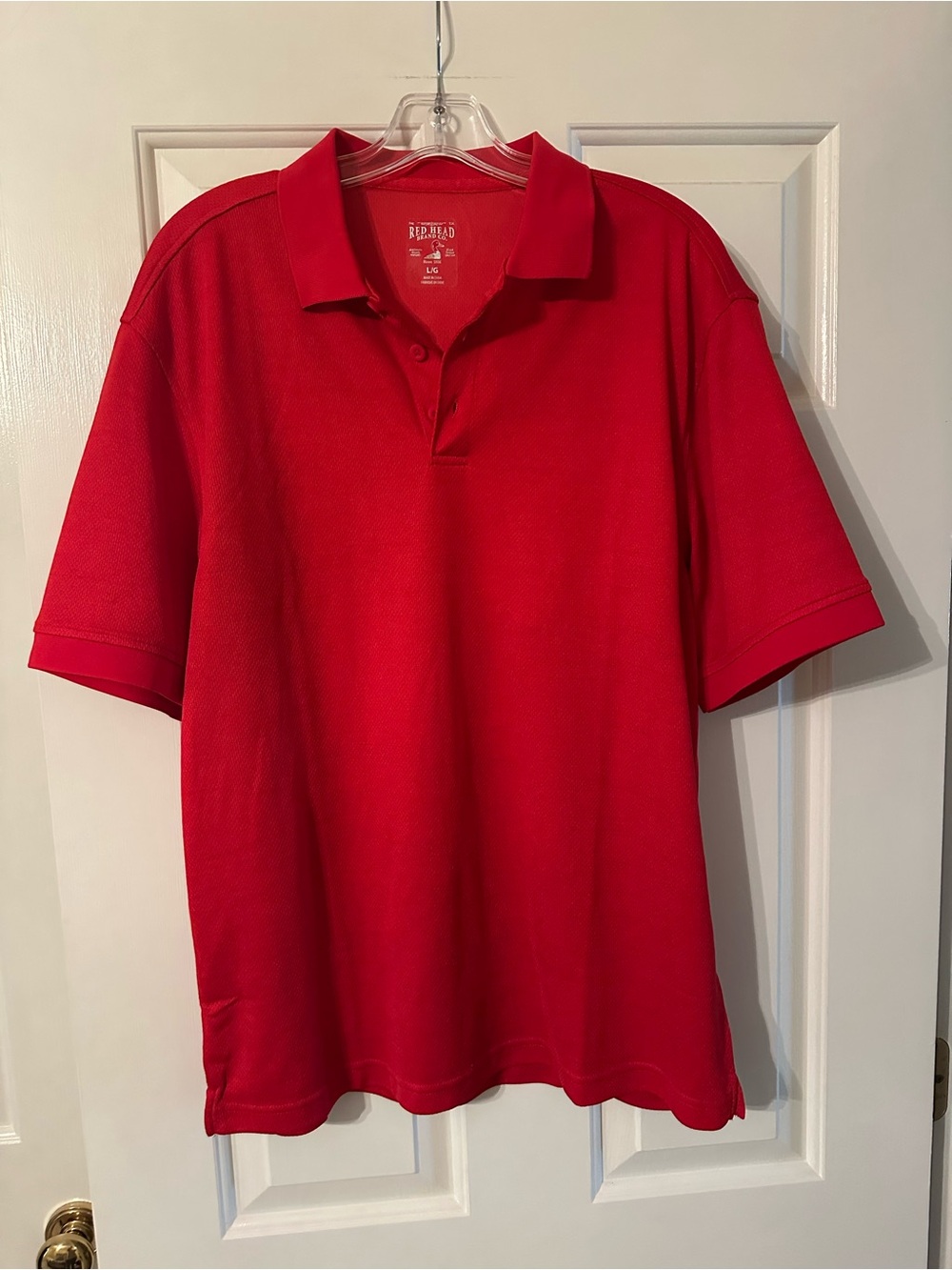 RedHead Men's Red Short-Sleeve Polo Shirt